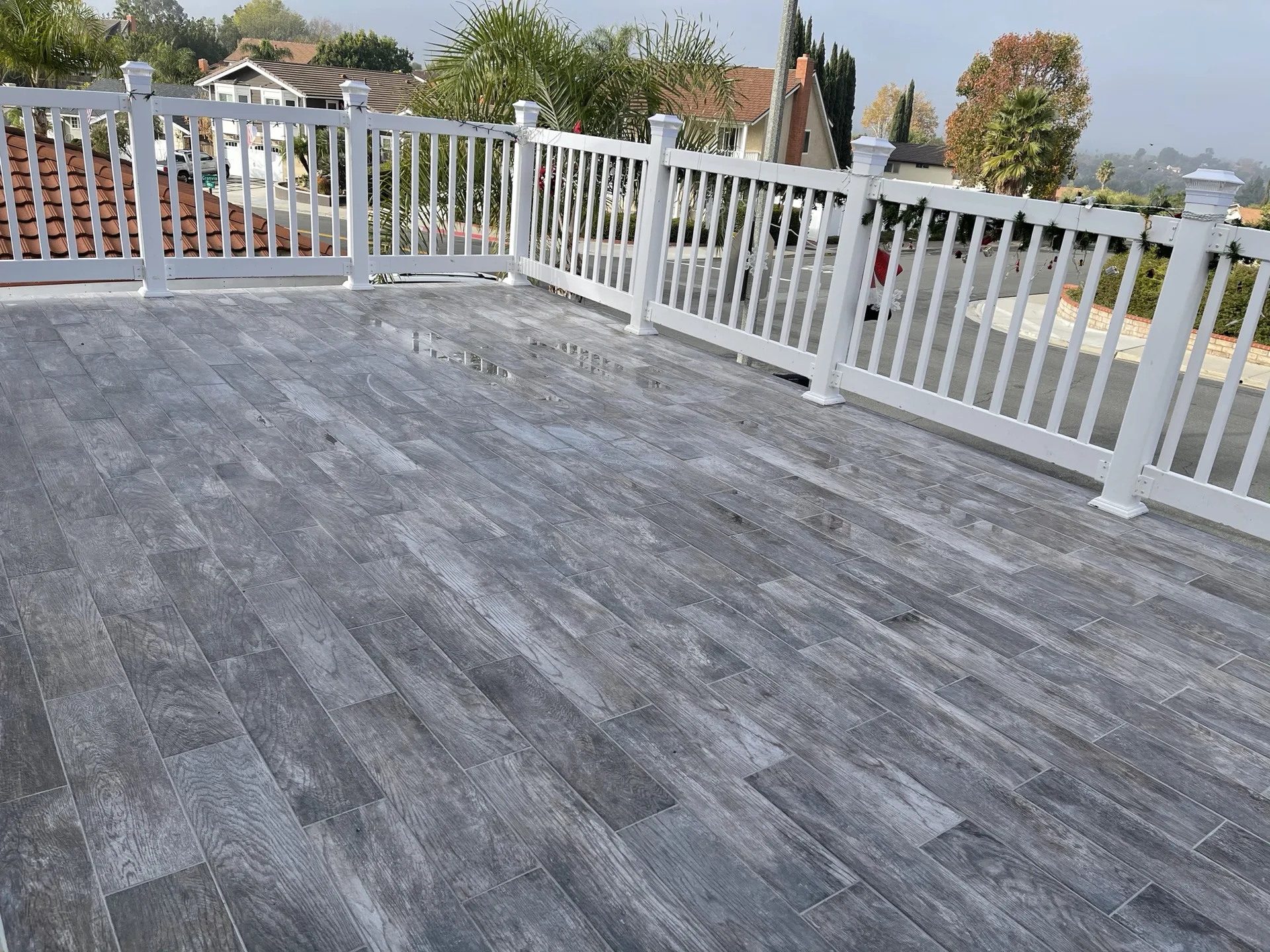 Finished upper deck